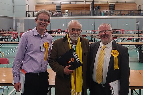 Our 3 Exeter Lib Dem Councillors from left to right: Adrian Fullam, Michael Mitchell, Kevin Mitchell