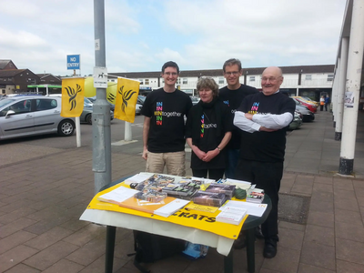 St Thomas Liberal Democrats in campaign mode in Cowick Street