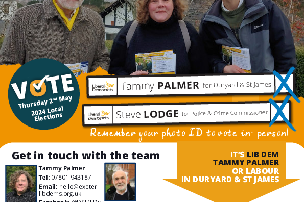 A4 Election Leaflet, late April 2024